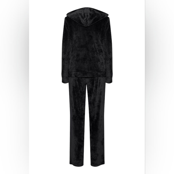 Mitza 2 piece black velour lounge set size XL New! B.young - Picture 2 of 13